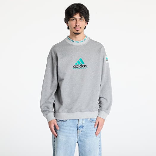 adidas Equipment Reflective Crew Neck Sweatshirt Grey/ Medium Grey Heather