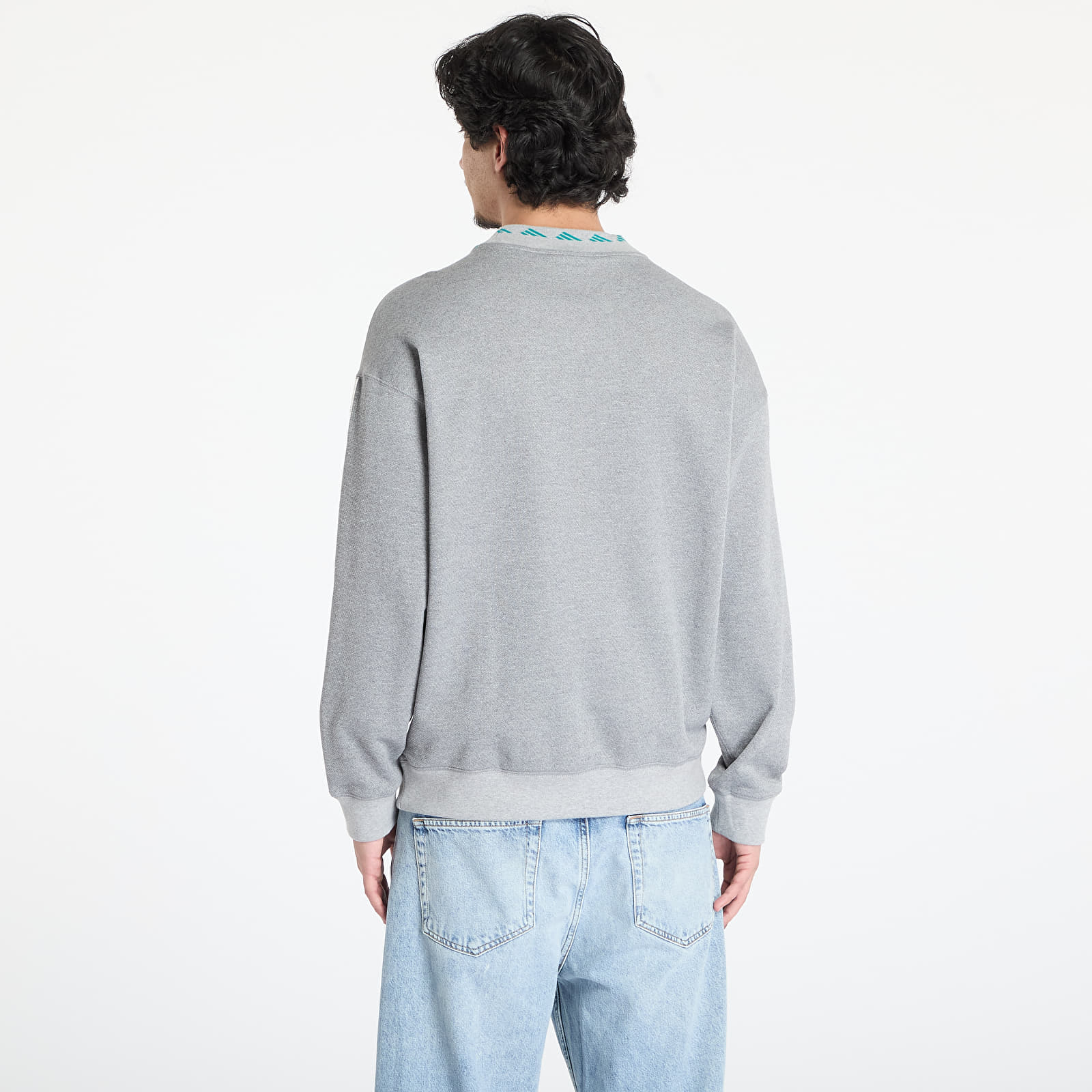 Men's hoodies & sweaters adidas Equipment Reflective Crew Neck Sweatshirt Grey/ Medium Grey Heather