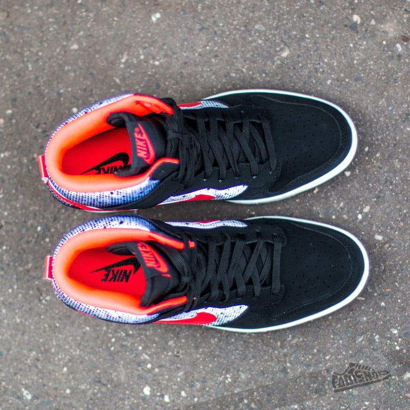 Ženski čevlji Nike Wmns Dunk Sky Hi QOH Black/Laser Crimson-White