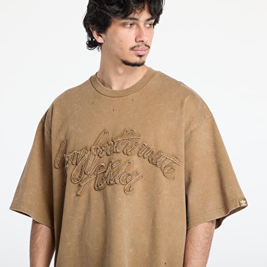 T-shirts adidas Song For The Mute Wased Tee Brown/ Earth