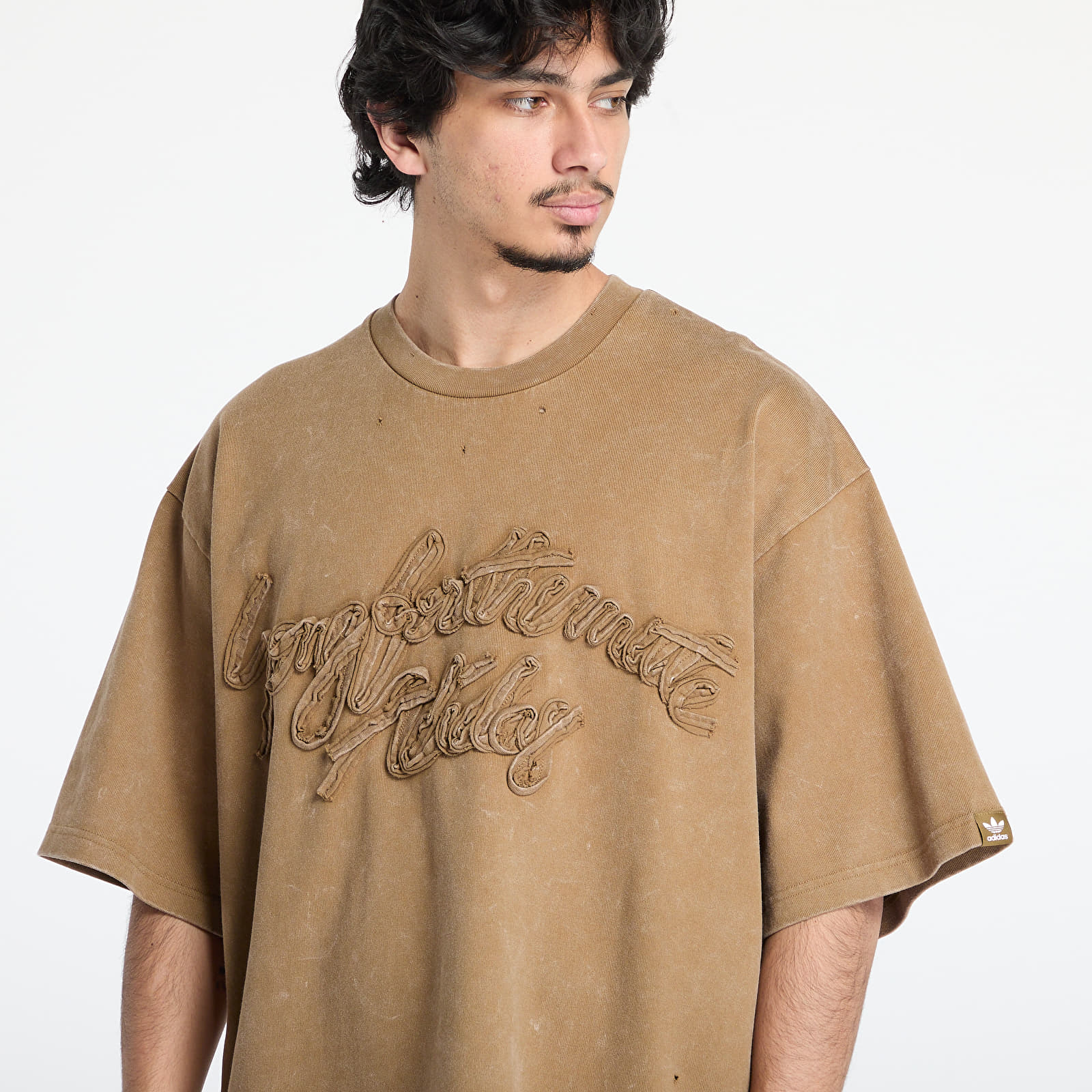 T-Shirts adidas Song For The Mute Wased Tee Brown/ Earth