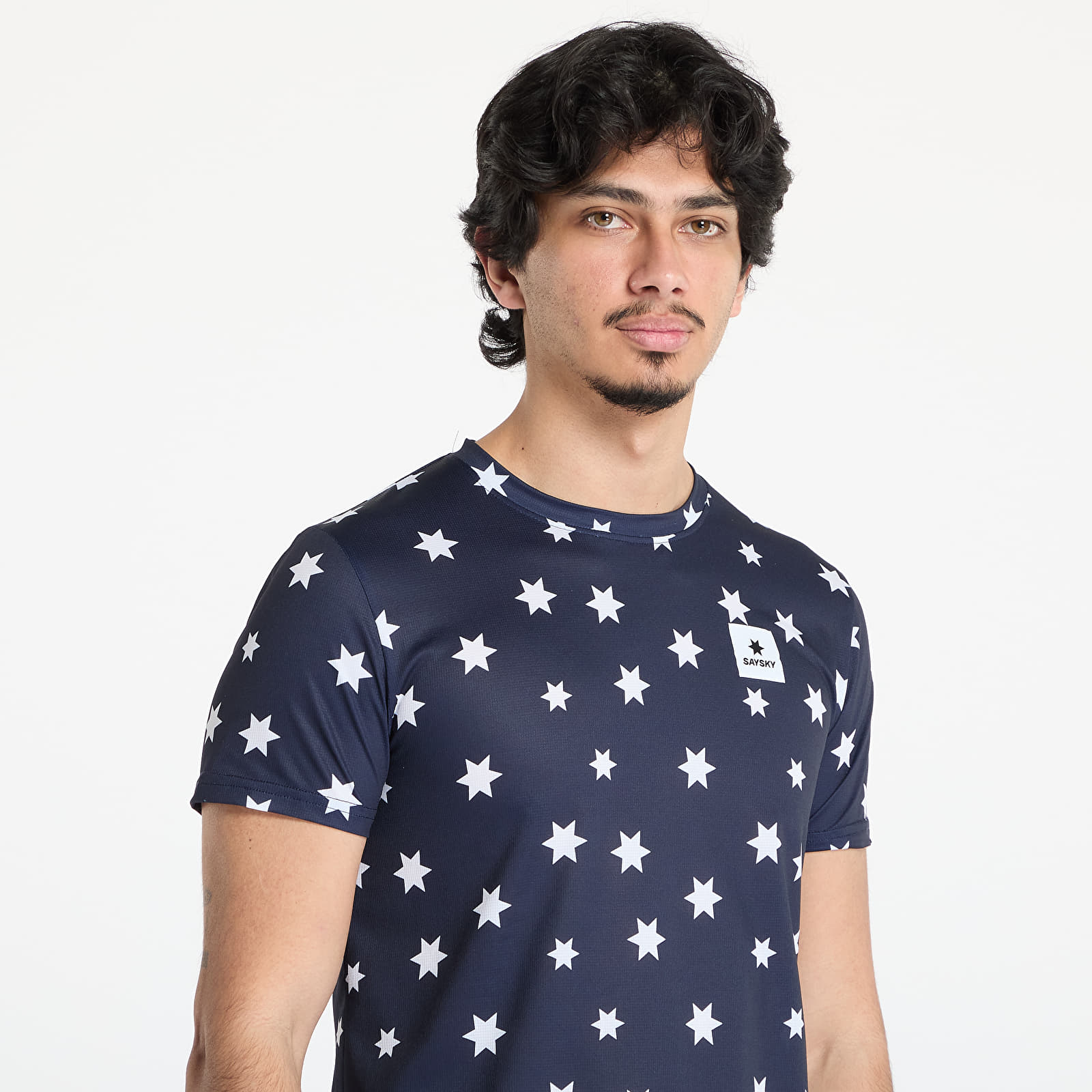 Pánská trička SAYSKY Star Combat T-Shirt Blue/ White Aop