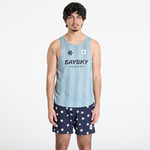 Tílko SAYSKY Stripe Combat Singlet Top Blue Aop