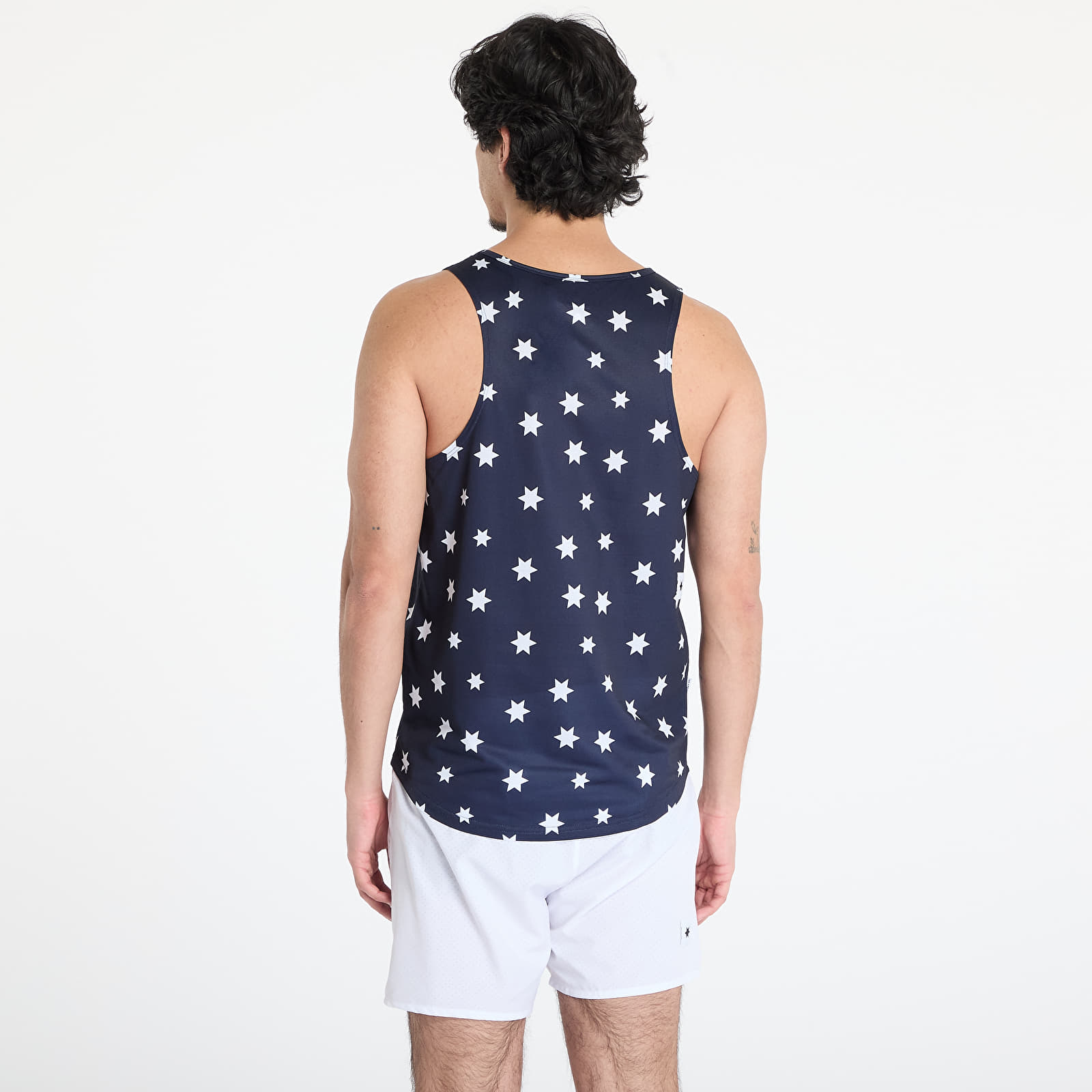 Pánske tielka SAYSKY Star Combat Singlet Top Blue/ White Aop