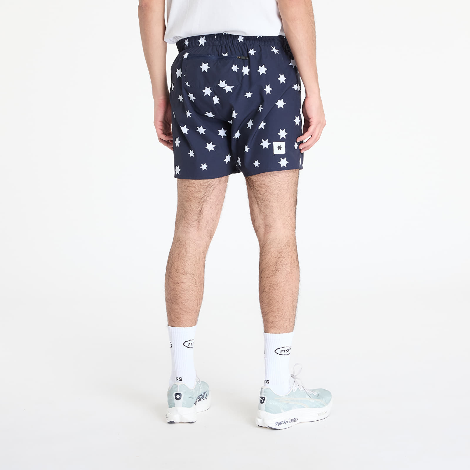 Men's shorts SAYSKY Star Pace Shorts 5'' Blue/ White Aop