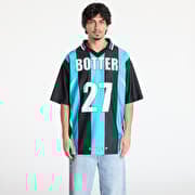 Reebok x Botter LTD Reverse Soccer Tee Striped Navy/ Aqua Blue