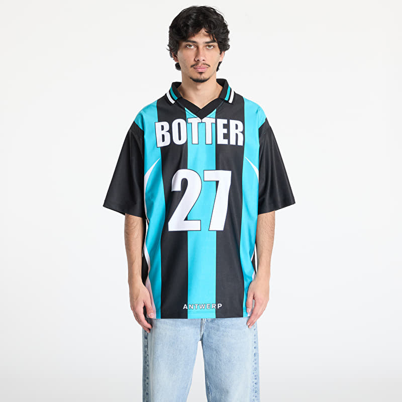 Джърси Reebok x Botter LTD Reverse Soccer Tee Striped Navy/ Aqua Blue