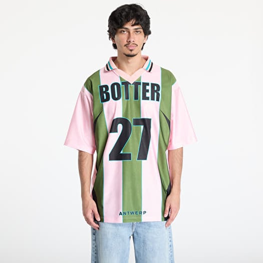 Jersey Reebok x Botter LTD Reverse Soccer Tee Striped Pink/ Green