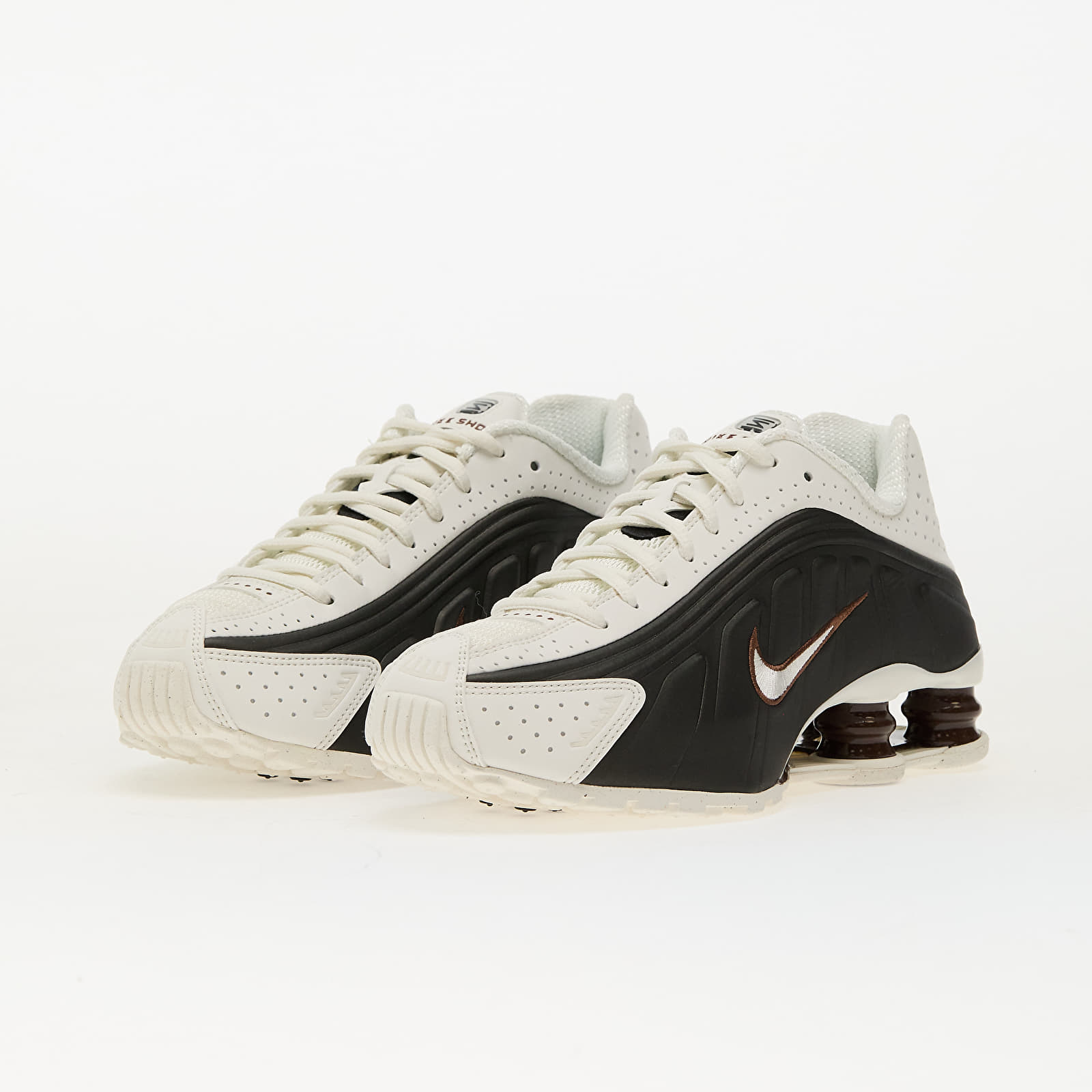 Sapatos de mulher Nike W Shox R4 Sail/ Sail-Black-Fauna Brown