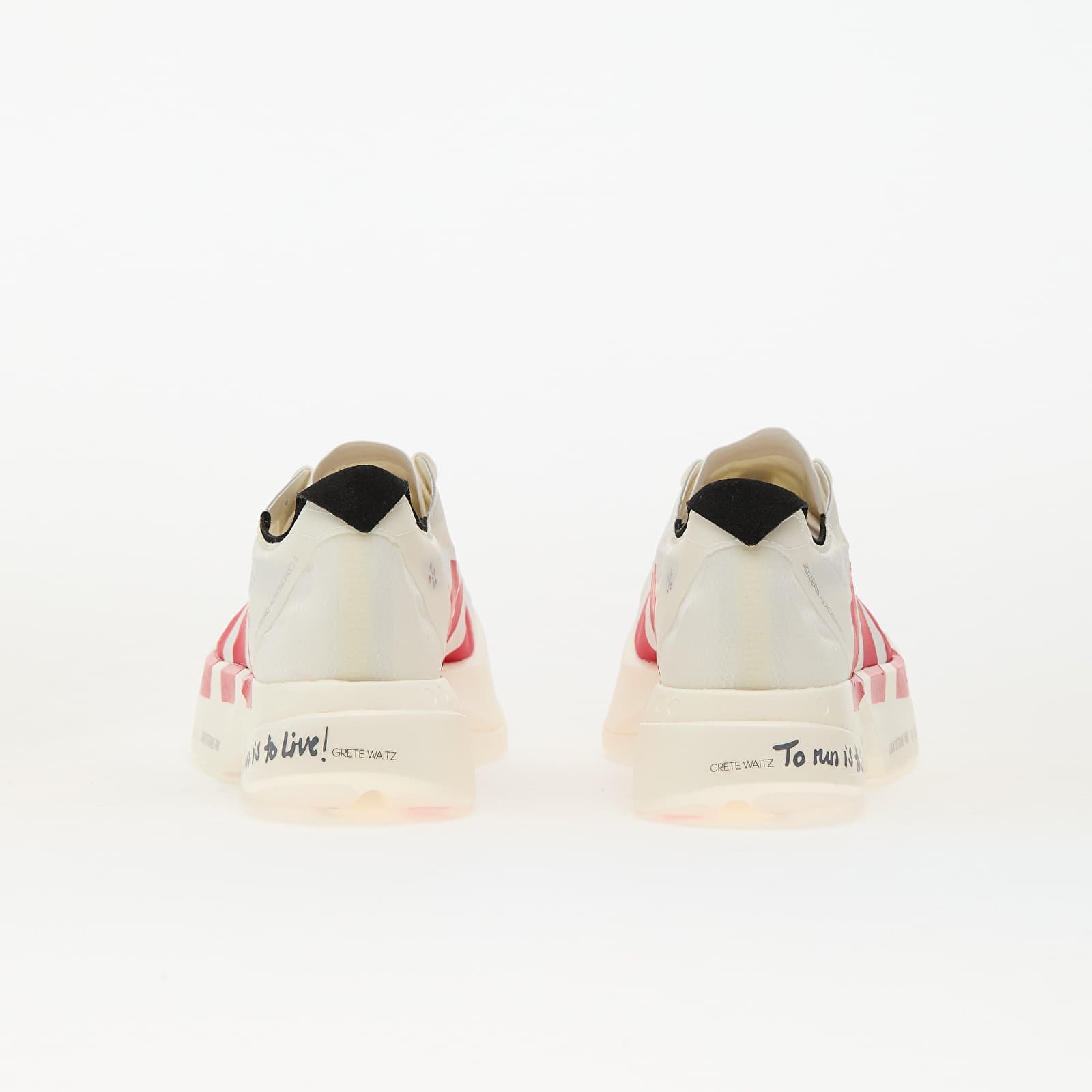 Sapatos de homem adidas Adizero Adios Pro 4 M Off White/ Better Scarlet/ Core Black
