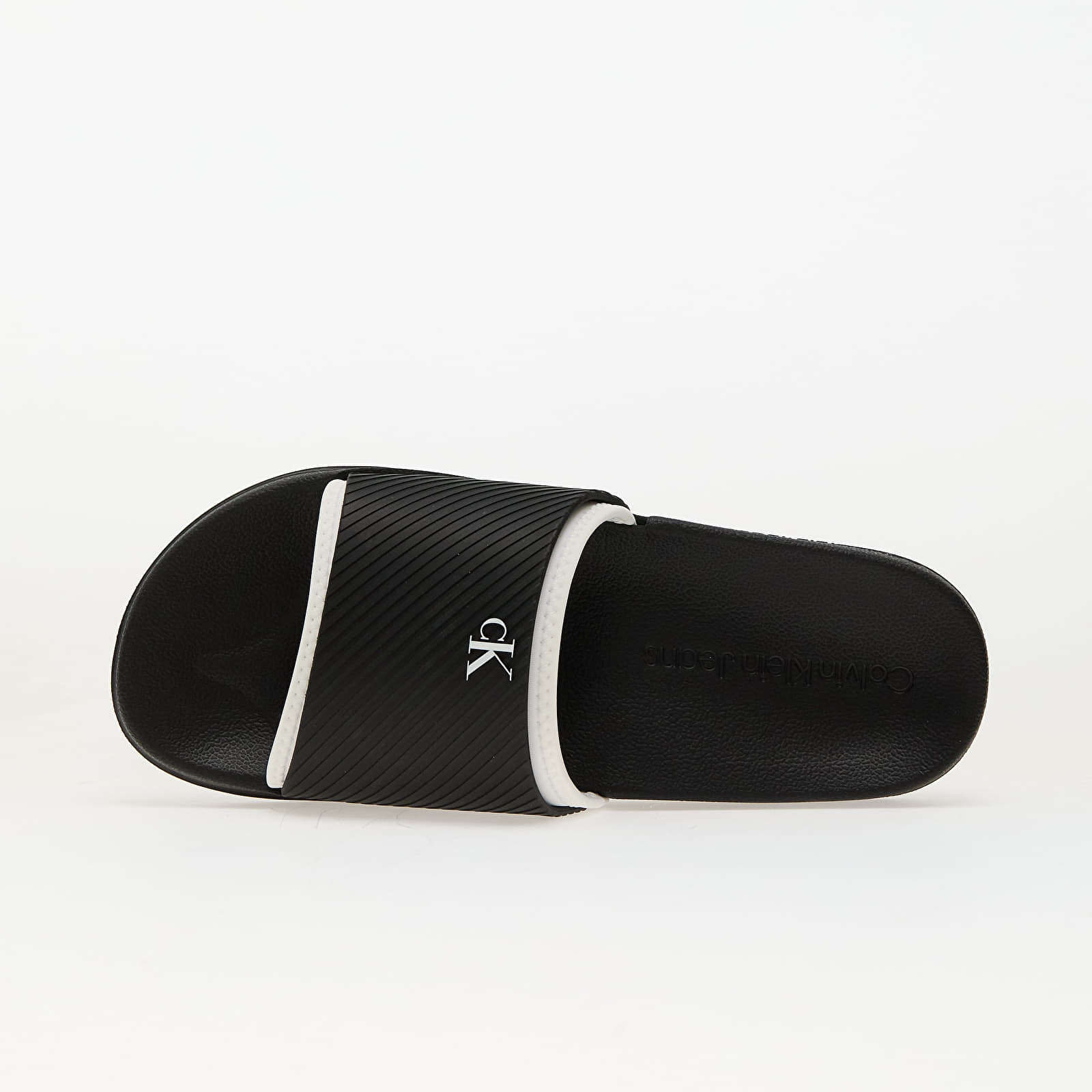 Pánske tenisky a topánky Calvin Klein Jeans Slide Rubber Neopren Black