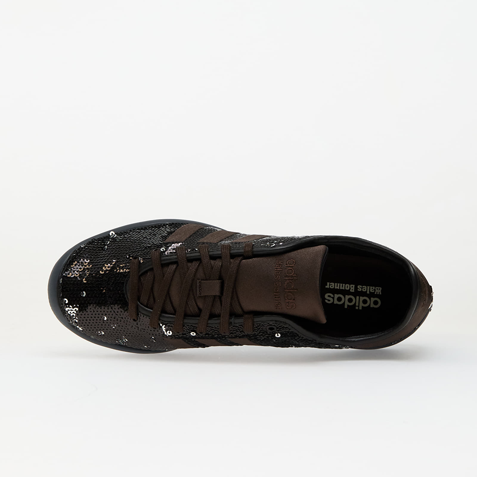 Meeste kingad adidas x Wales Bonner Karintha Sequin Core Black/ Silver Metallic/ Dark Brown
