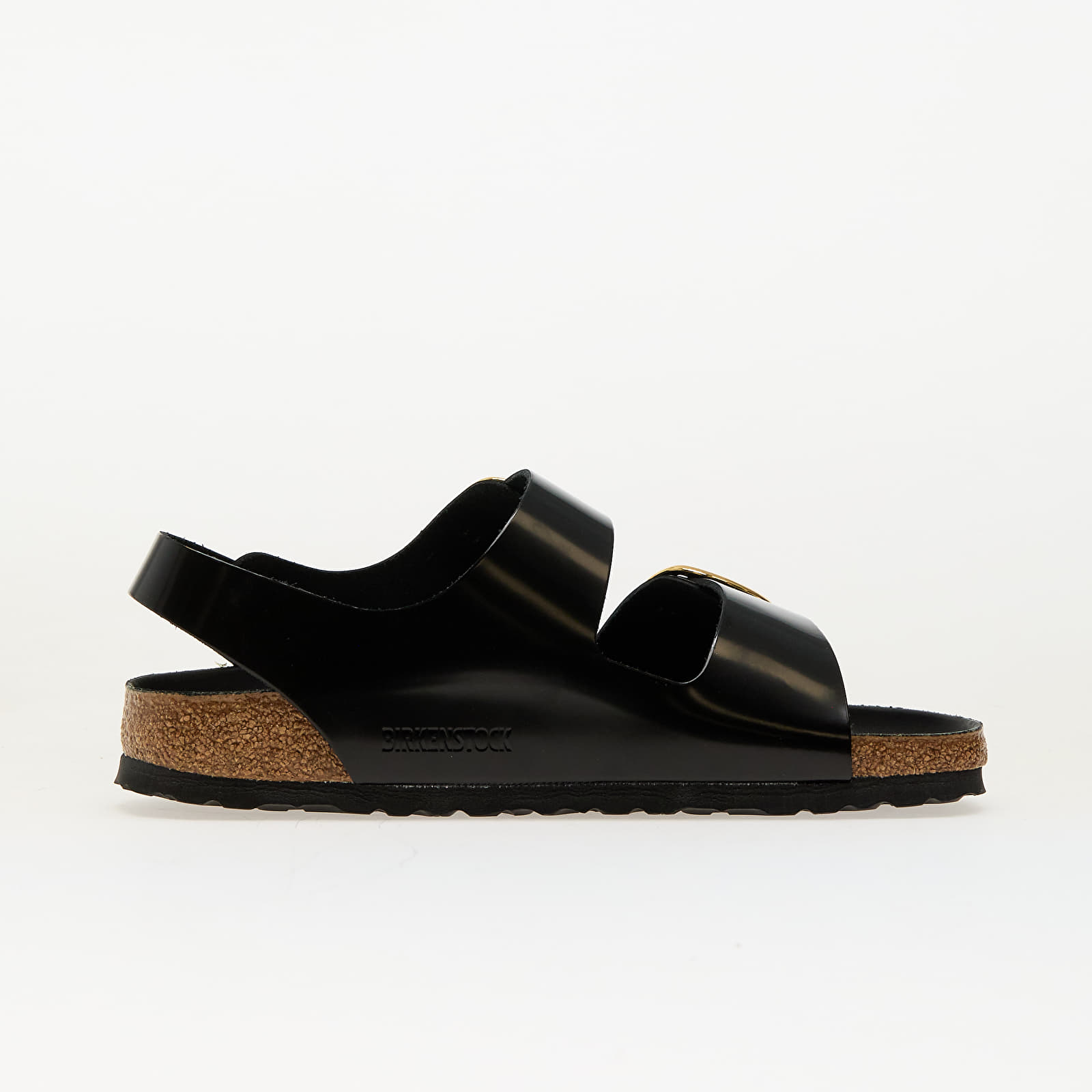 Buty damskie Birkenstock Milano Big Buckle Natural Leather Patent High-Shine Black