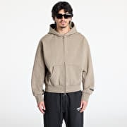 Fear of God Essentials Classic Fit Fleece Zip Up Hoodie Homestead Heather