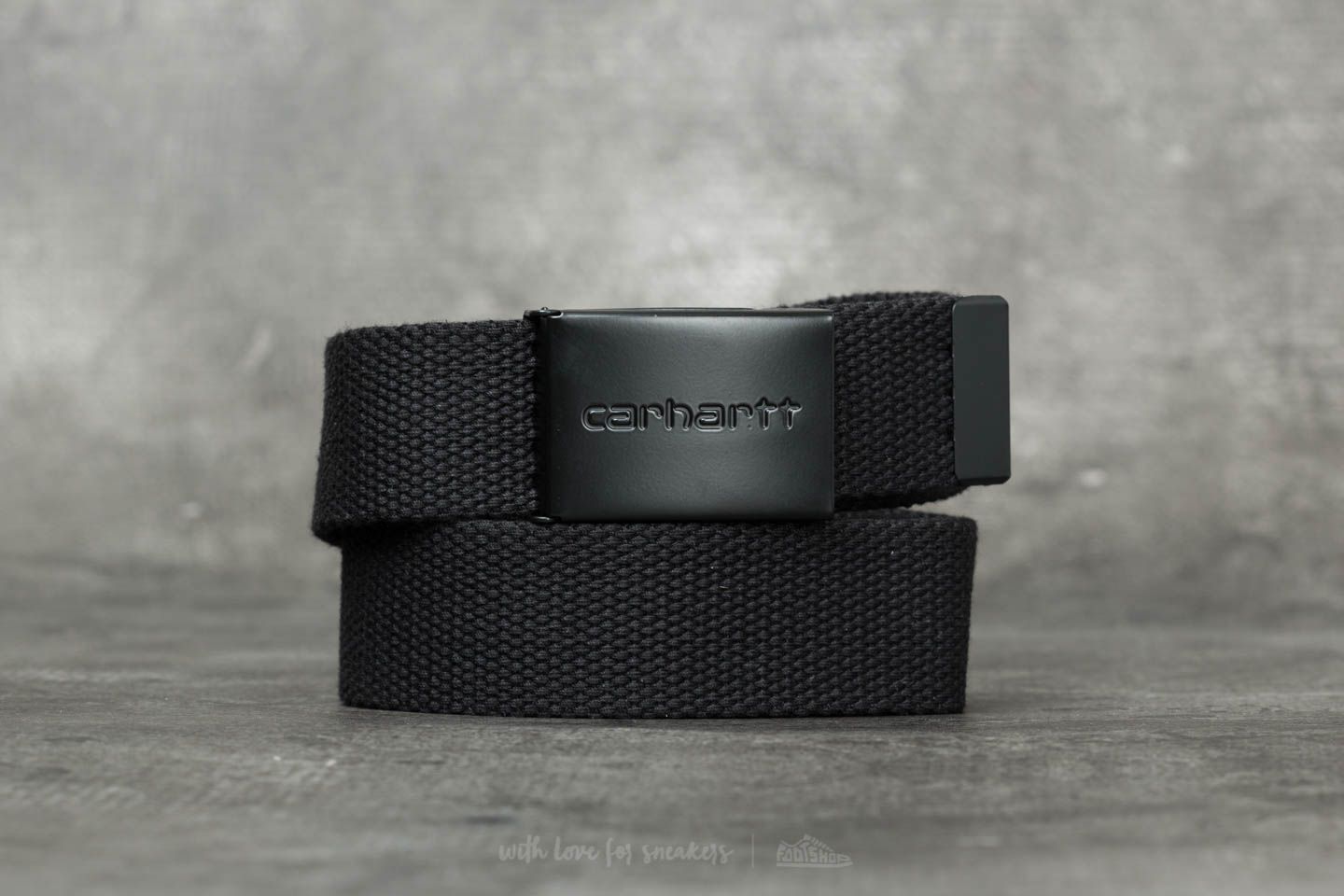 Belts Carhartt WIP Clip Tonal Belt Black