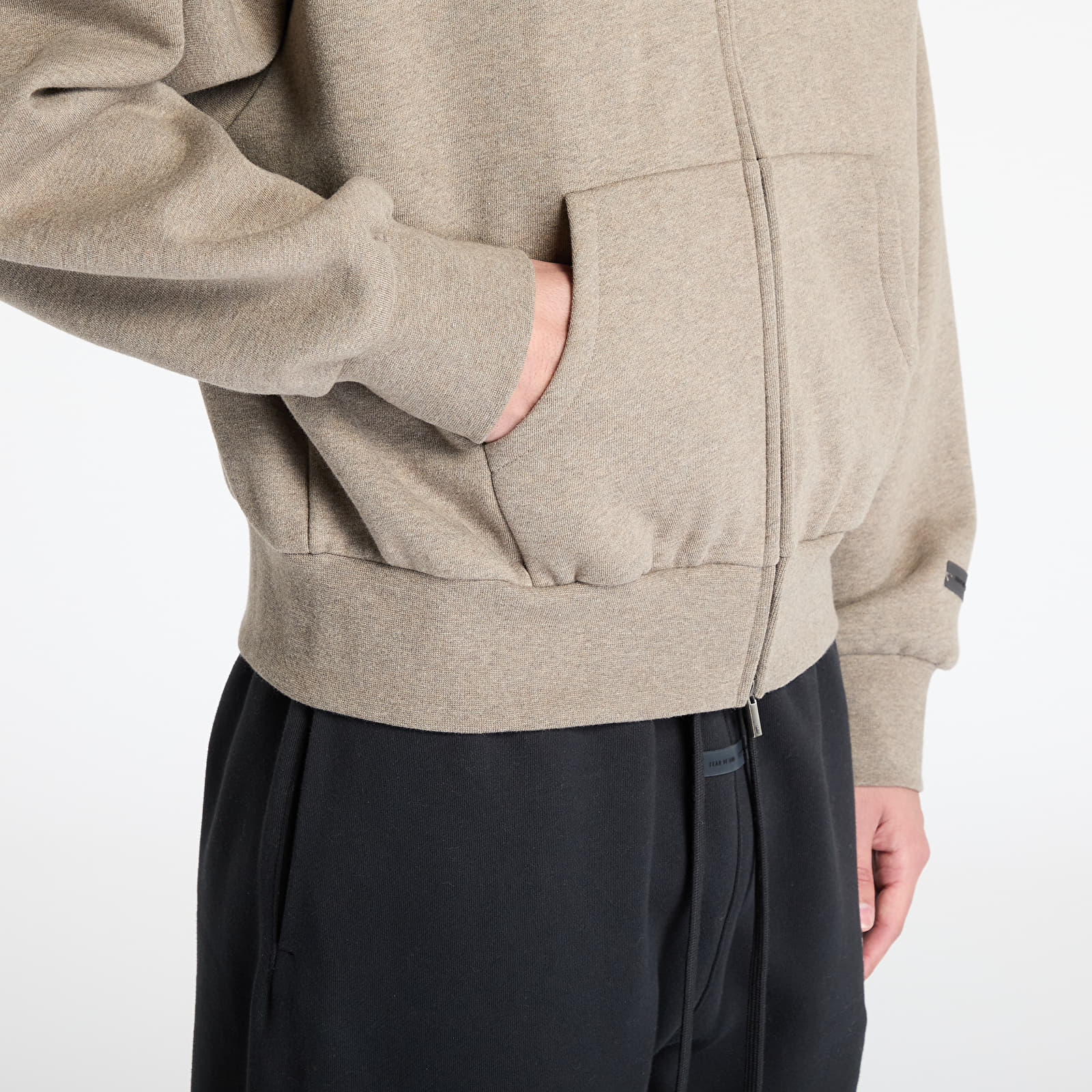 Hoodies e sweatshirts Fear of God Essentials Classic Fit Fleece Zip Up Hoodie Homestead Heather