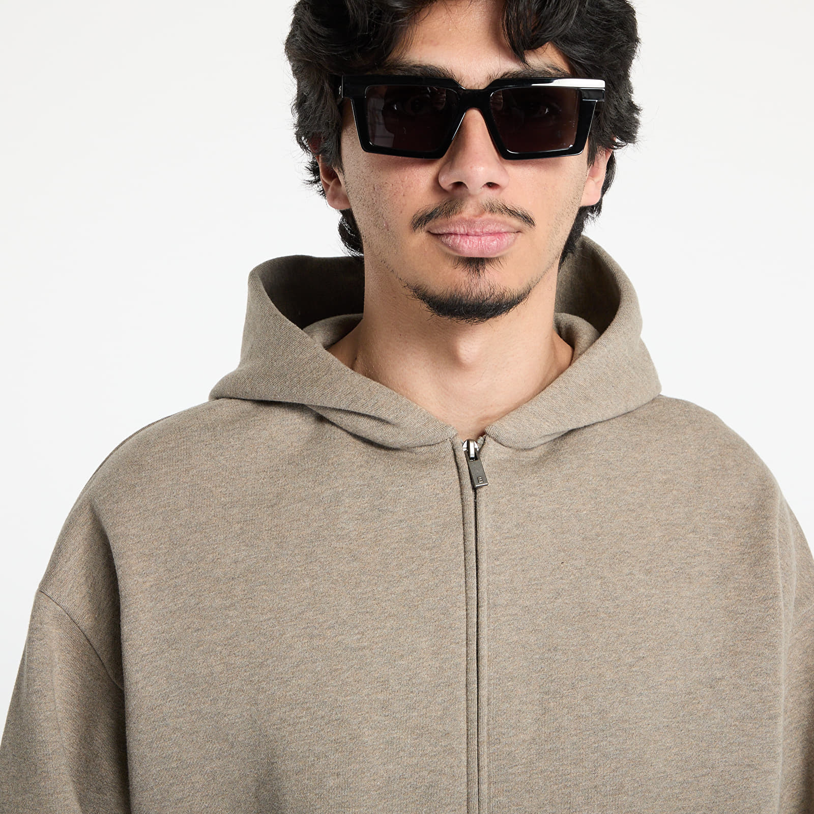 Hoodies e sweatshirts Fear of God Essentials Classic Fit Fleece Zip Up Hoodie Homestead Heather