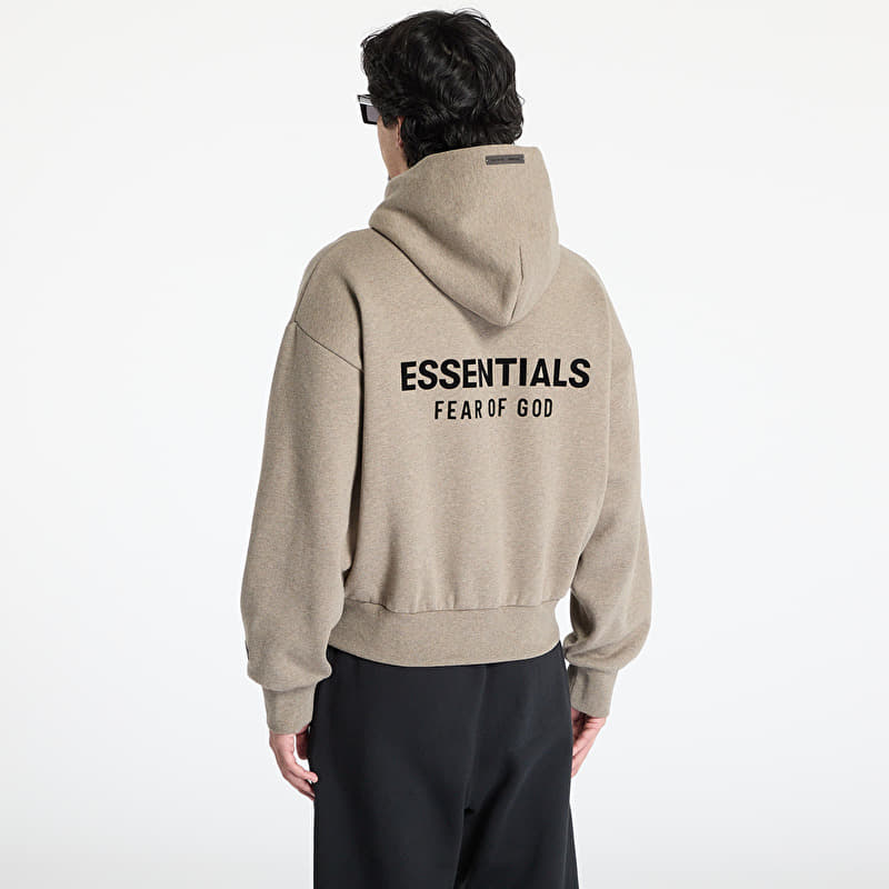 Fear of God Essentials Classic Fit Fleece Zip Up Hoodie Homestead