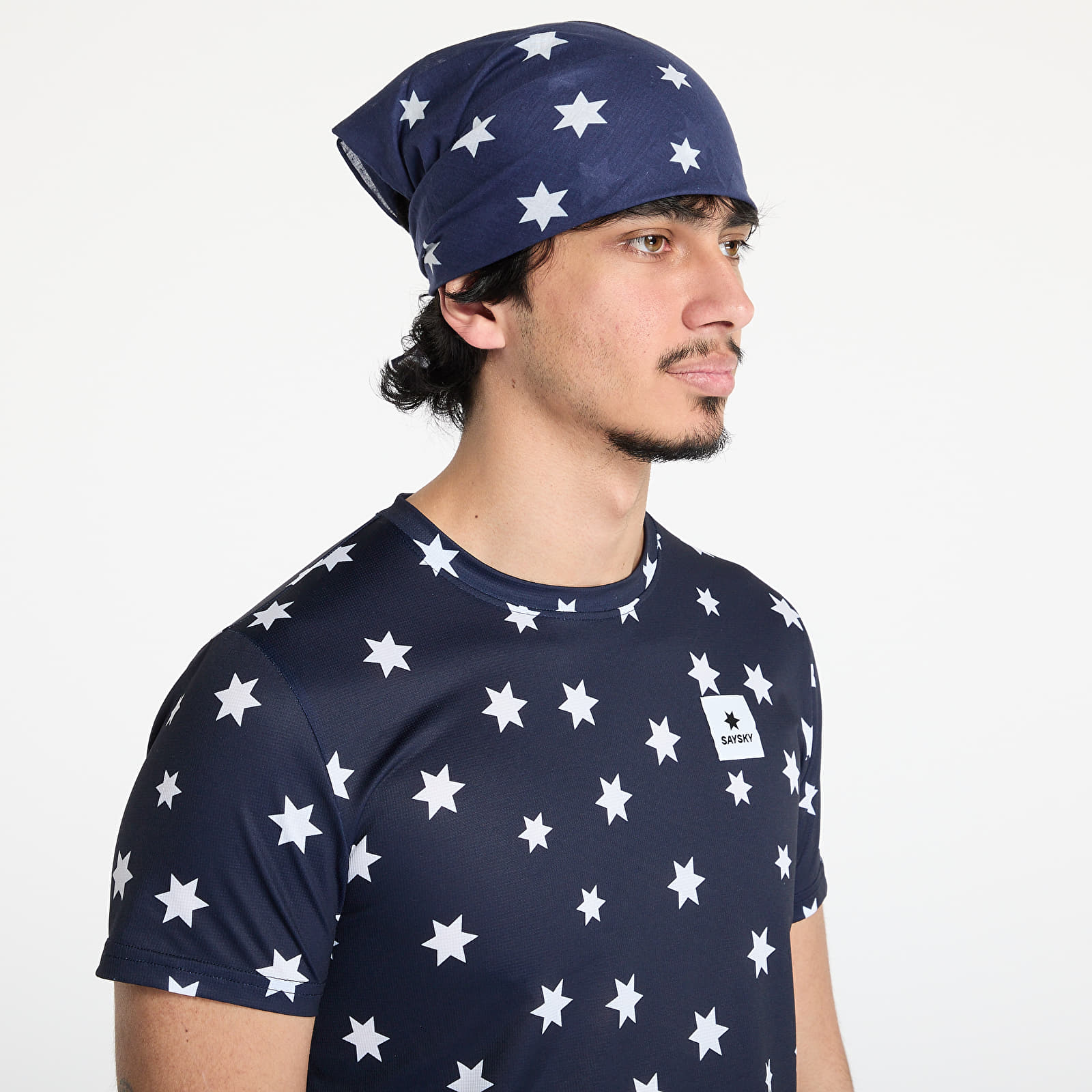 Other accessories SAYSKY Running Bandana Blue/ White Aop