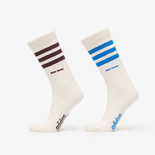 Ponožky adidas x Wales Bonner 3 Stripe Socks 2-Pack Beige/ Chalk White/ Chalk White