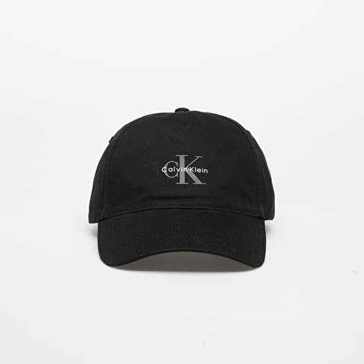 Cepure Calvin Klein Jeans Monologo Printed Baseball Cap Black