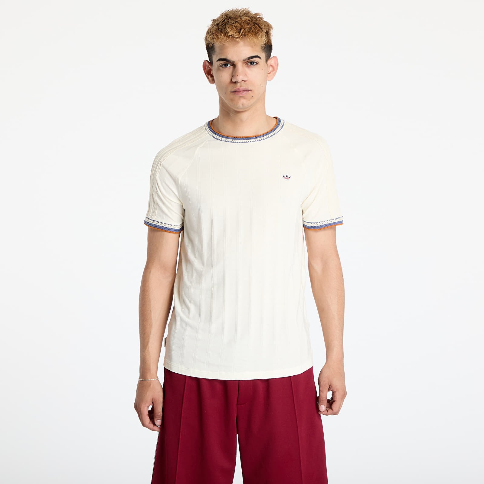 Tricou adidas x Clot Rib Tee by Ec Beige/ Cream White S