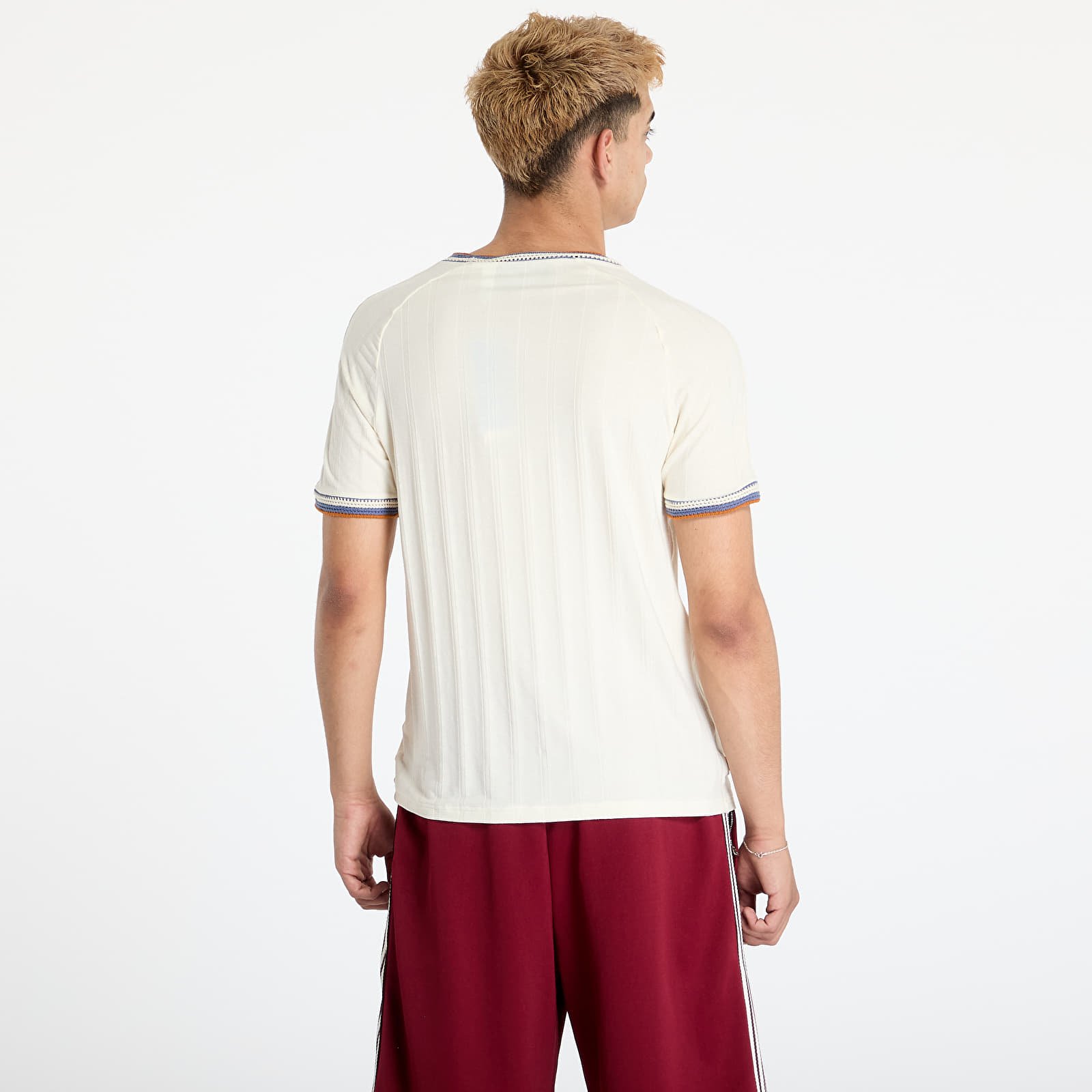 T-krekli adidas x Clot Rib Tee by Ec Beige/ Cream White