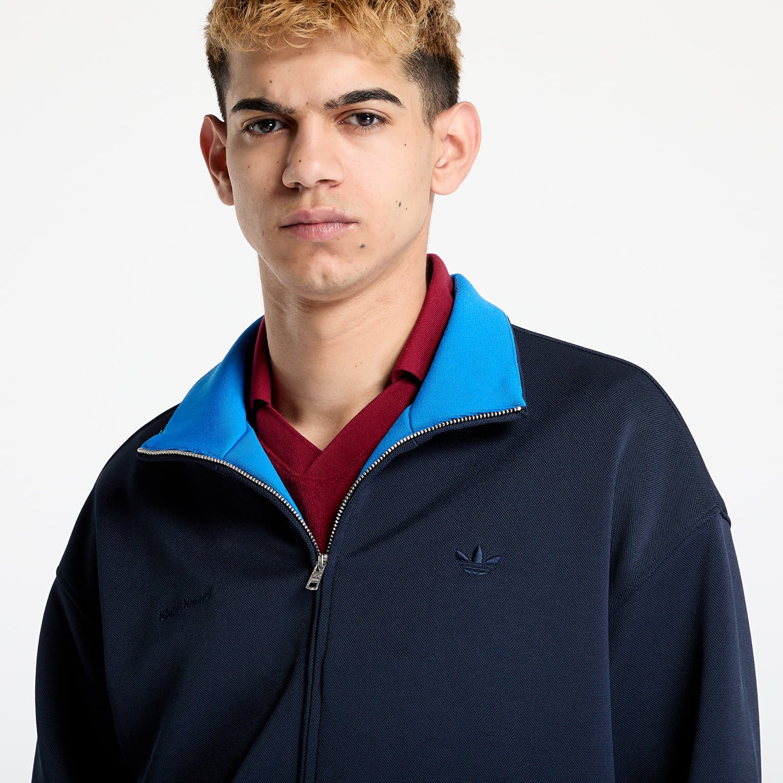 Meeste jakid adidas x Wales Bonner Pique Tracktop Blue/ Night Navy