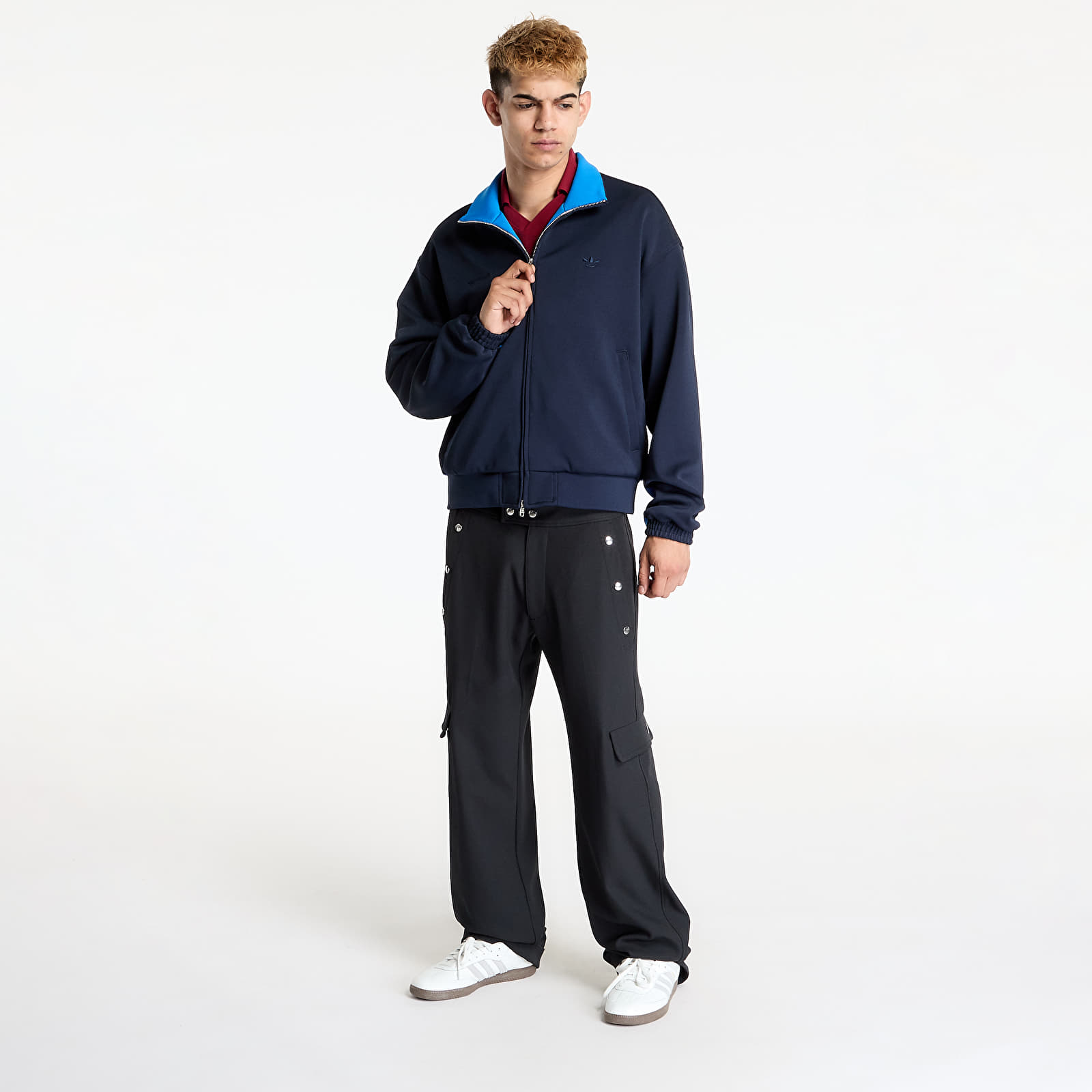 Meeste jakid adidas x Wales Bonner Pique Tracktop Blue/ Night Navy