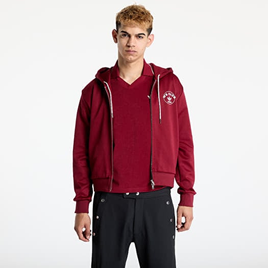 adidas x Wales Bonner Track Hoodie Red/ Collegiate Burgundy