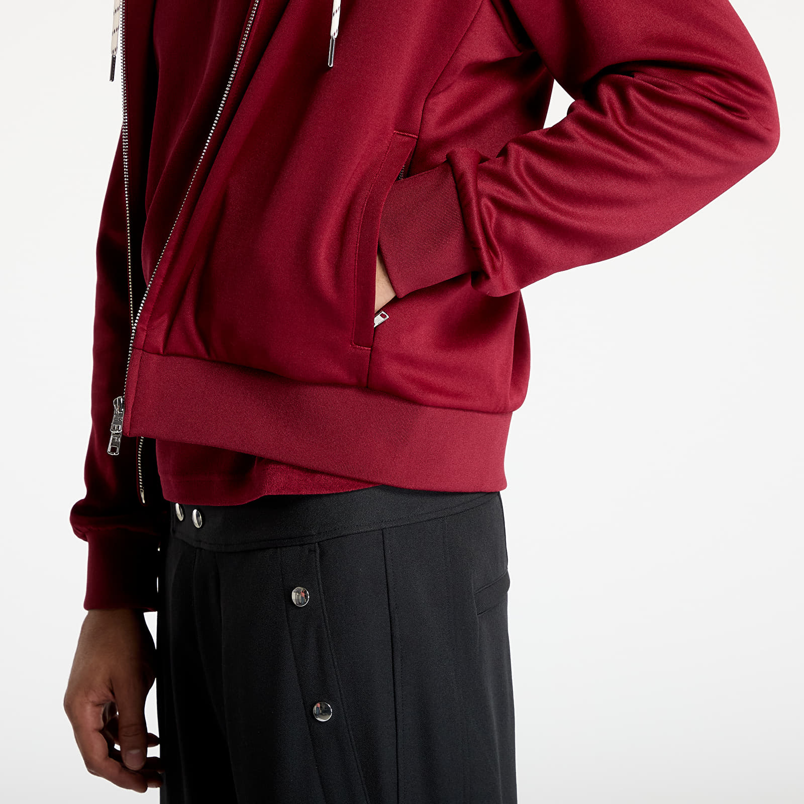 Mikinas ar kapuci un sporta krekli adidas x Wales Bonner Track Hoodie Red/ Collegiate Burgundy