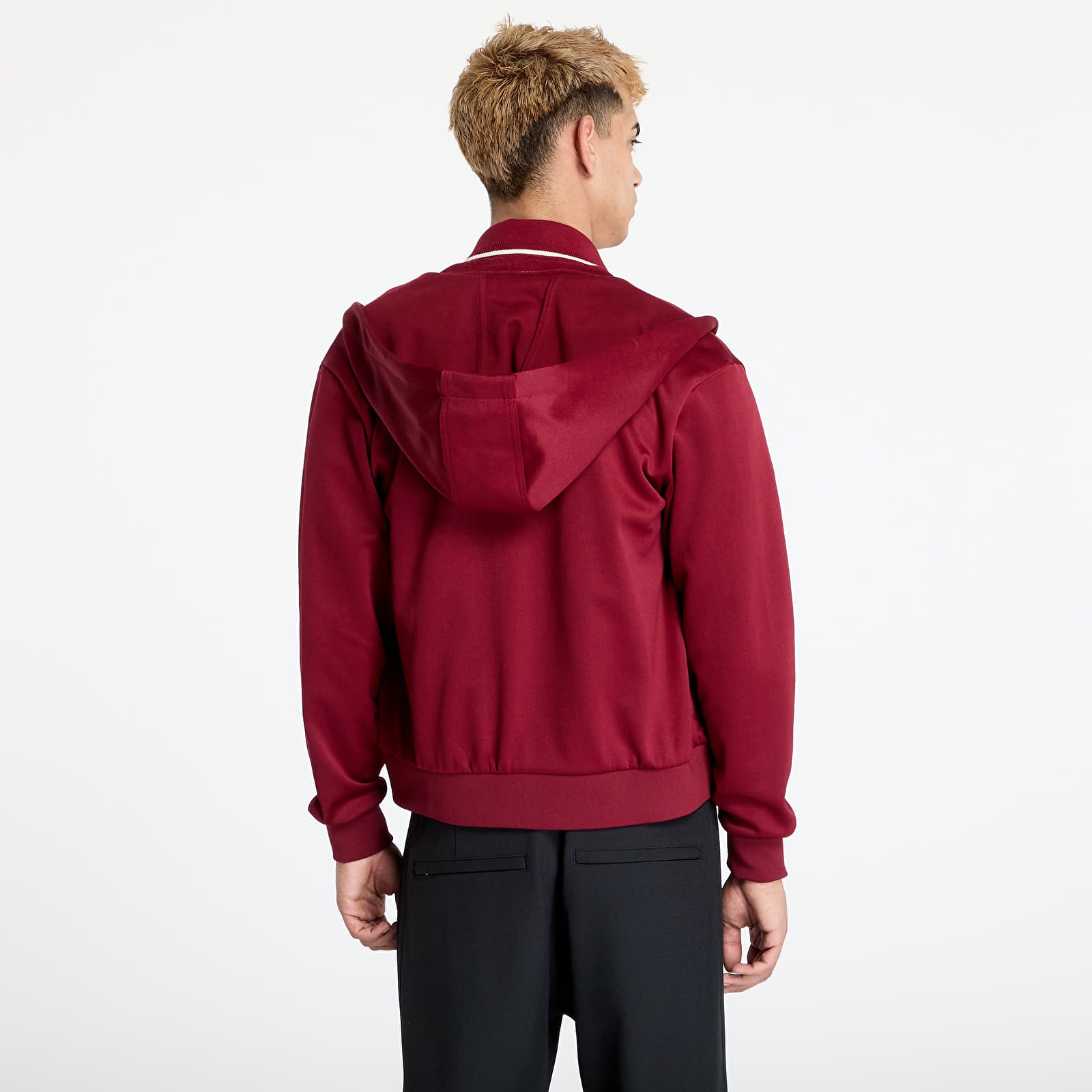 Mikinas ar kapuci un sporta krekli adidas x Wales Bonner Track Hoodie Red/ Collegiate Burgundy