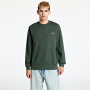 FRED PERRY Crew Neck Sweatshirt Court Green