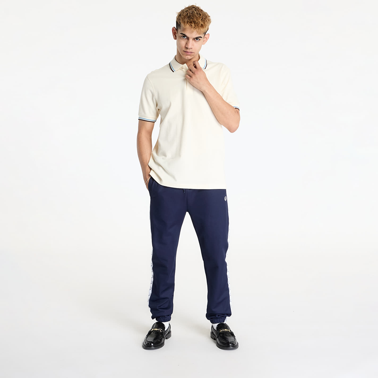Jogger Pants FRED PERRY Taped Track Pant Carbon Blue