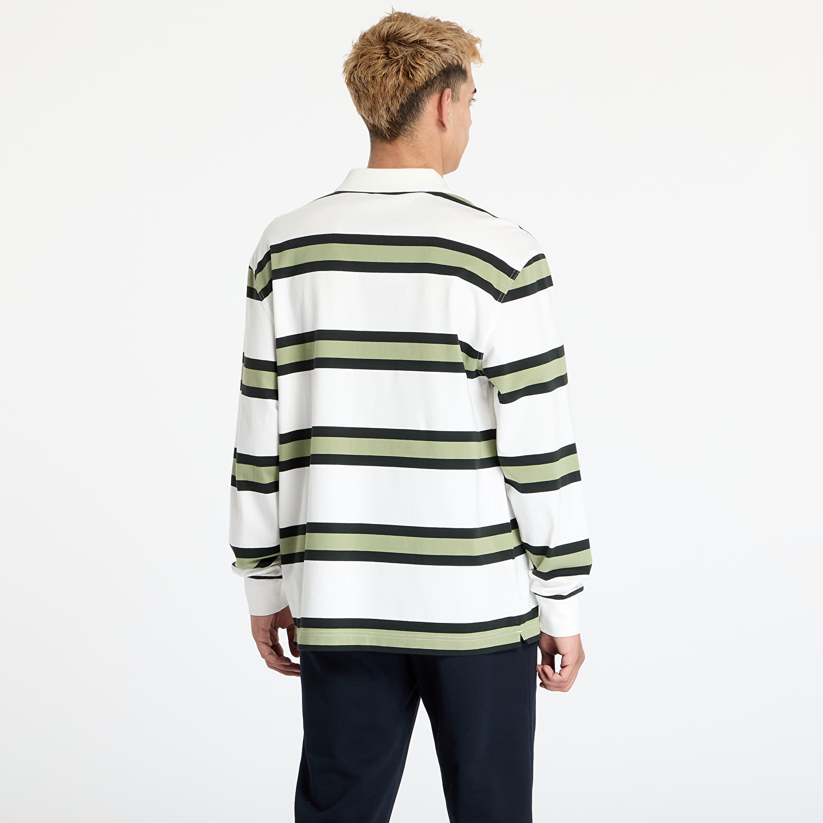 T-shirts FRED PERRY Jersey Stripe Polo Shirt Light Ecru