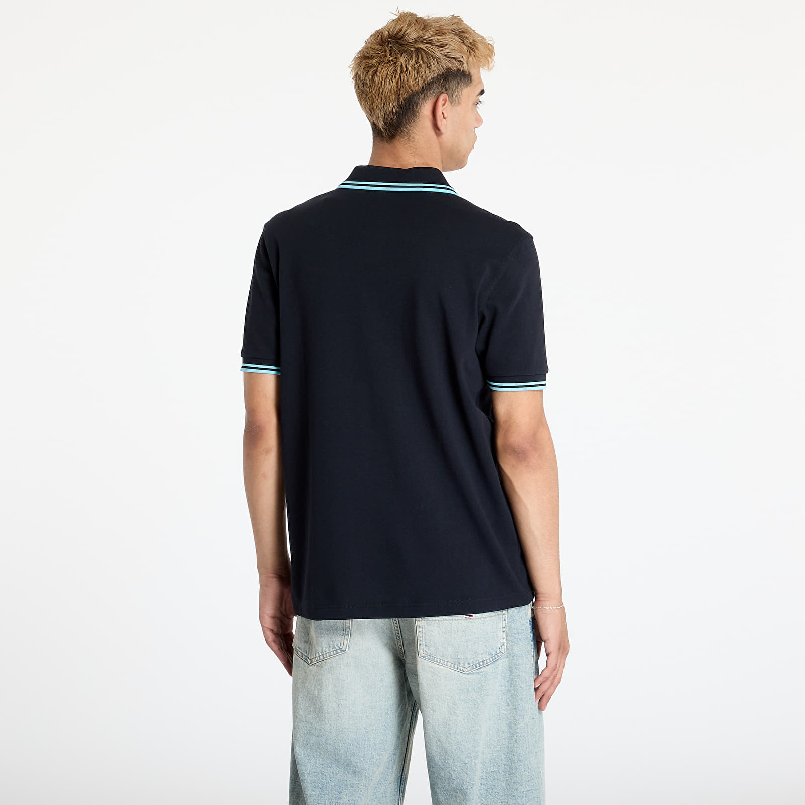 T-shirts FRED PERRRY Twin Tipped Fred Perry Shirt Navy/ Mint Blue