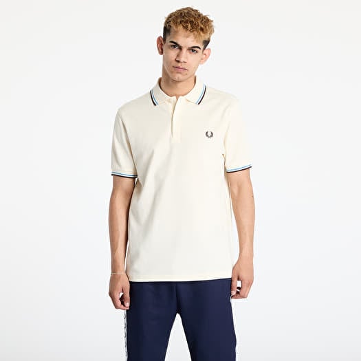 T-shirt FRED PERRY Twin Tipped Fred Perry Shirt Ecru/ Sftbl/ Brick