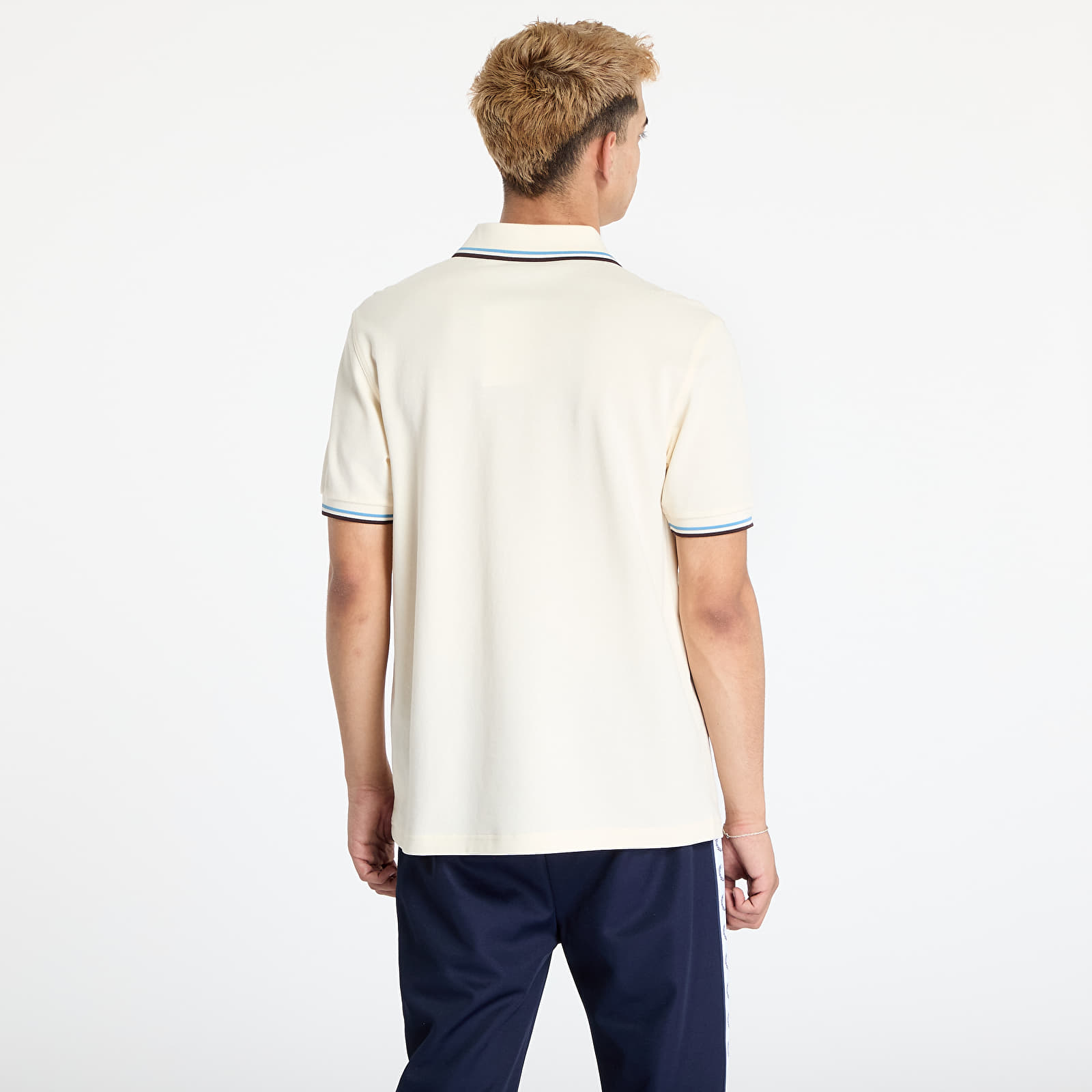 T-shirts FRED PERRY Twin Tipped Fred Perry Shirt Ecru/ Sftbl/ Brick