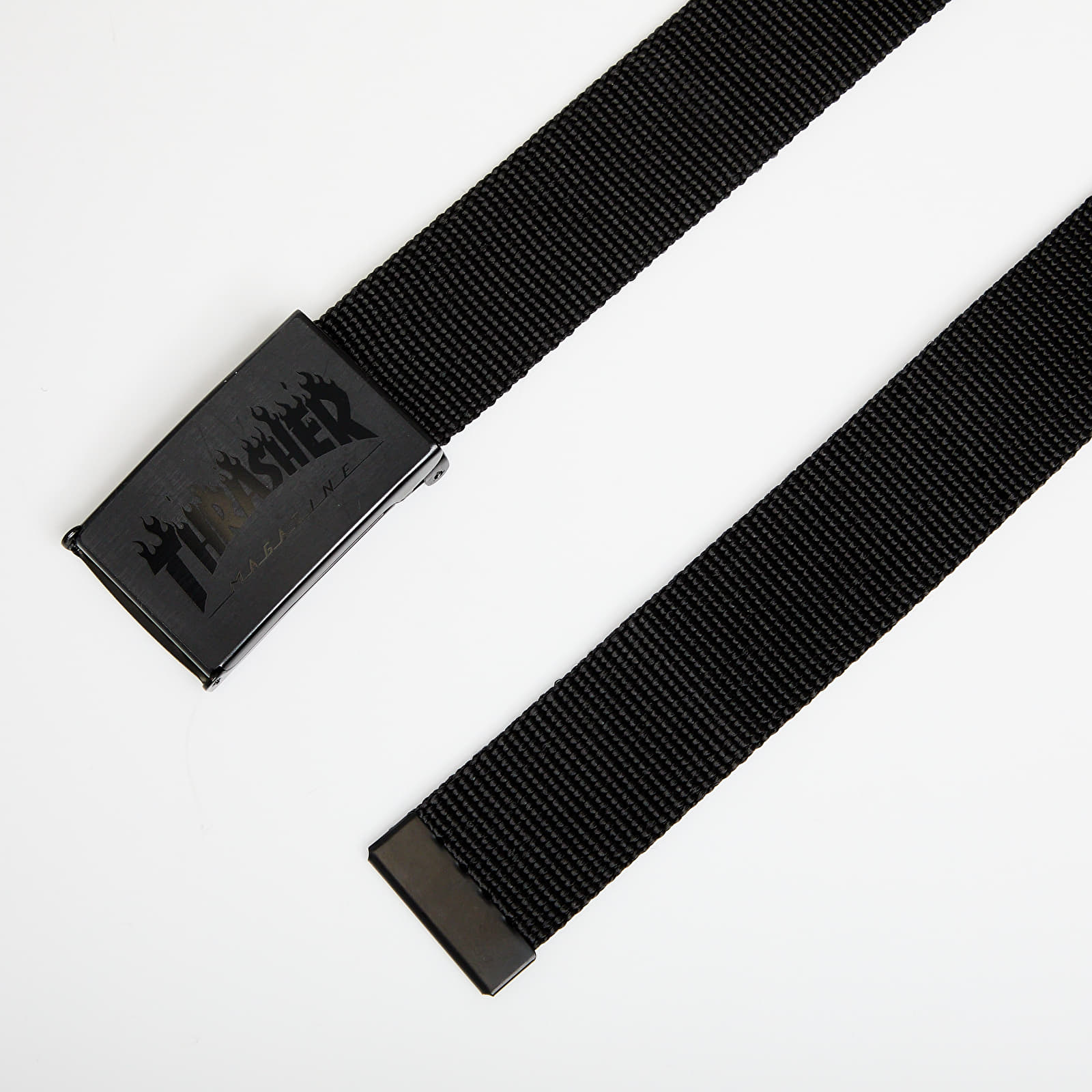 Belts Thrasher Flame Logo Web Belt Black