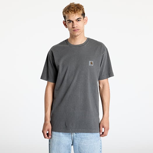 T-shirt Carhartt WIP Nelson Short Sleeve T-Shirt UNISEX Graphite Garment Dyed