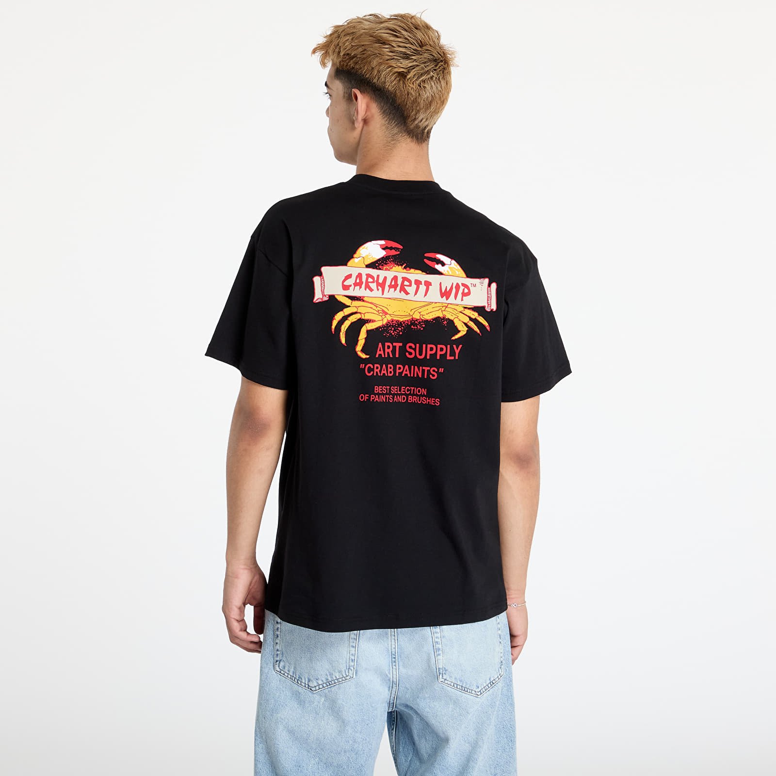 Pólók Carhartt WIP Crab Paint Short Sleeve T-Shirt UNISEX Black