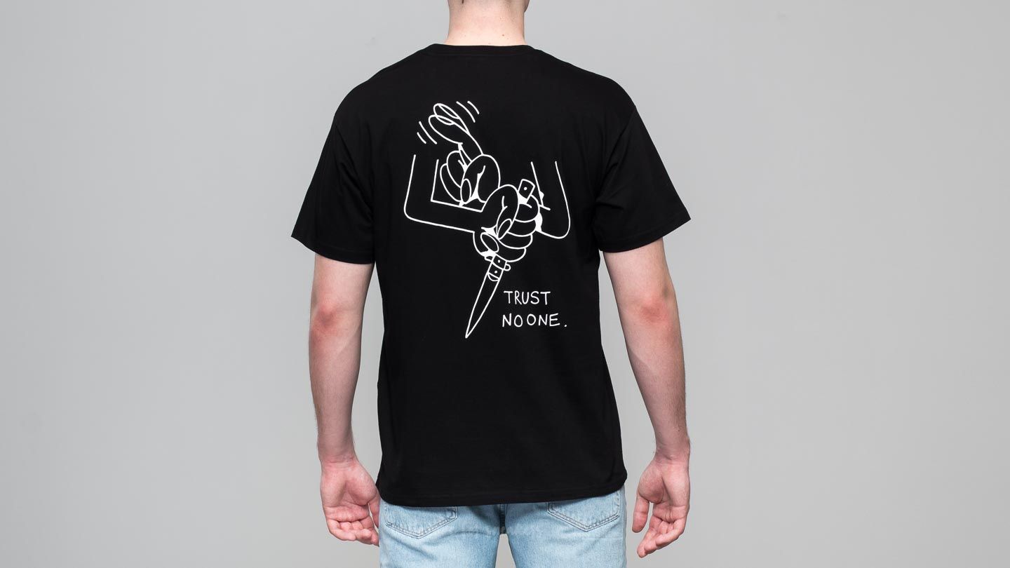 Camisetas Carhartt WIP Shortsleeve Trust No One T-Shirt Black/ White
