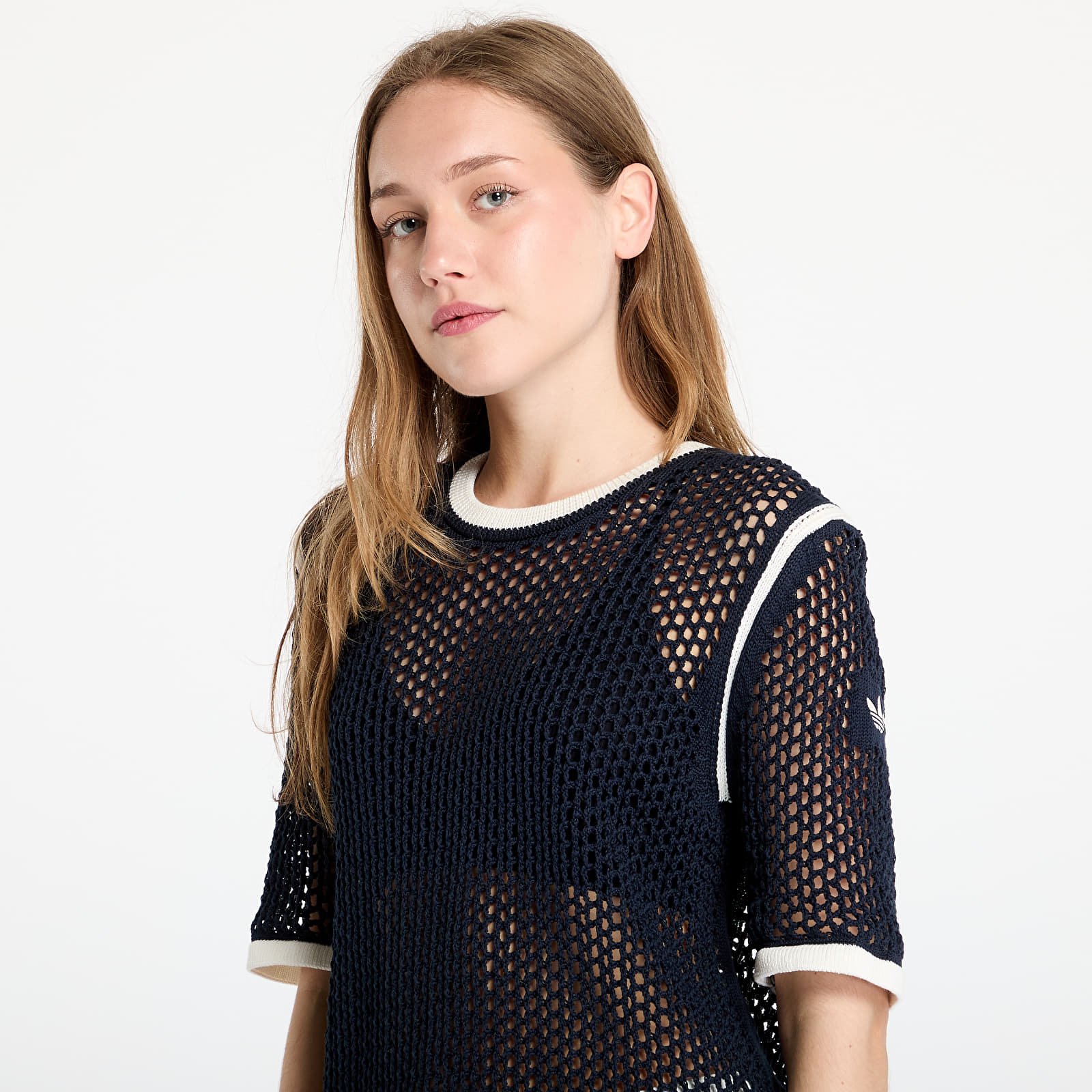 T-särgid adidas x Wales Bonner Short Sleeve Knit Tee Blue/ Night Navy