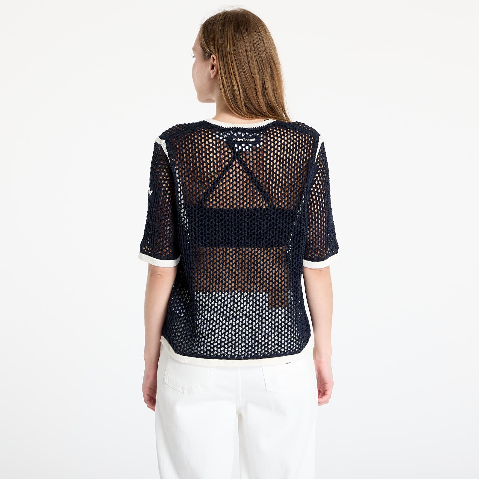 T-särgid adidas x Wales Bonner Short Sleeve Knit Tee Blue/ Night Navy
