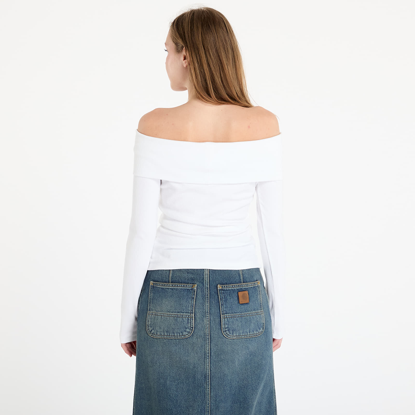 Dámske topy adidas Originals Off Shoulder Top White