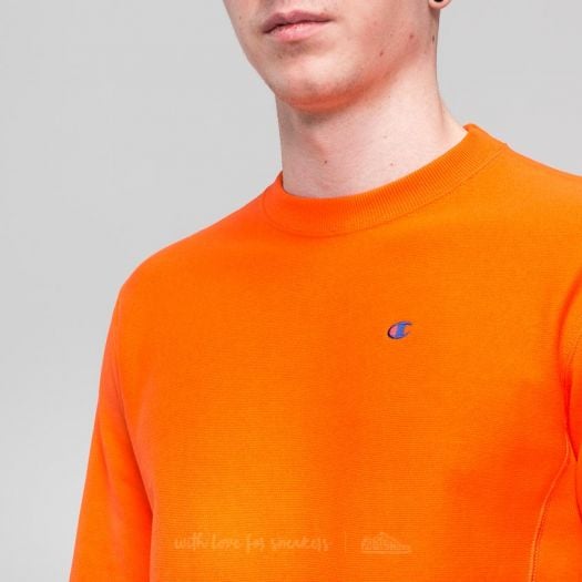 Champion crewneck sweatshirt orange sales