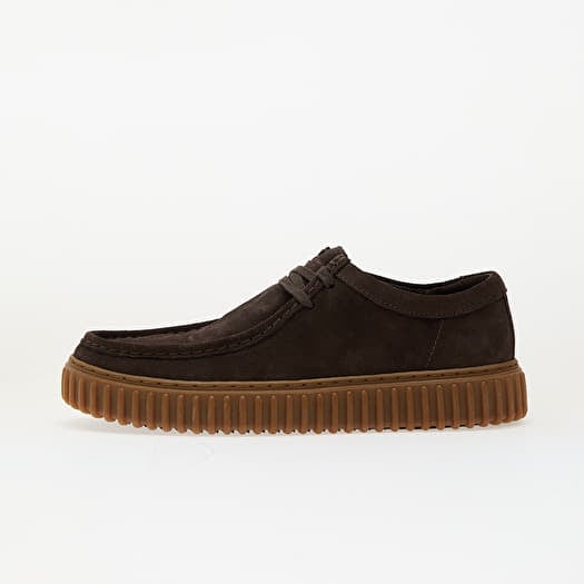 Clarks Torhill Lo Dark Brown Suede