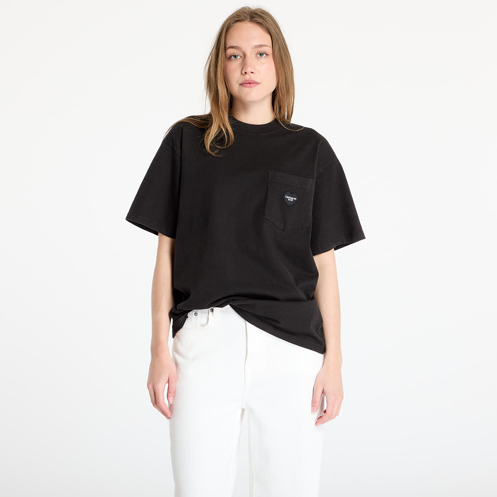 Тениски Carhartt WIP S/S Ingo Pocket T-Shirt UNISEX Black Garment Dyed