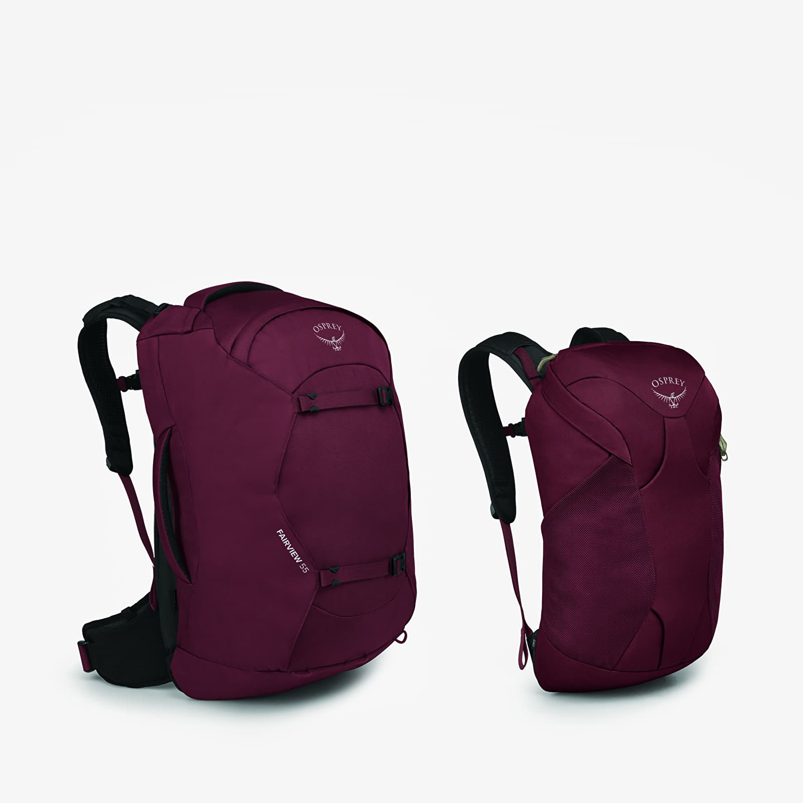 Umhängetaschen Osprey Fairview 55 Zircon Red