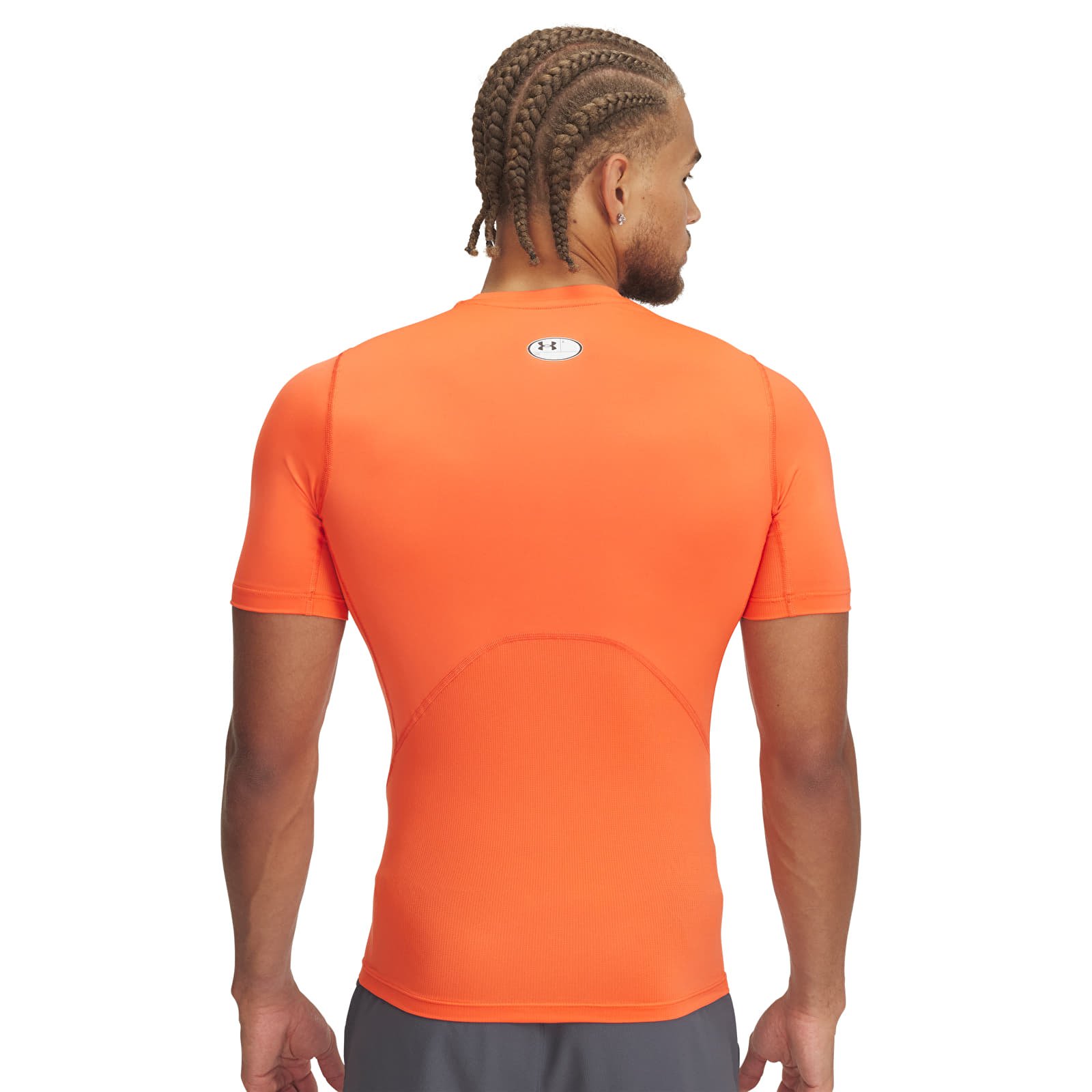 Men's T-shirts Under Armour HG Armour Comp SS Tee Fire/ White